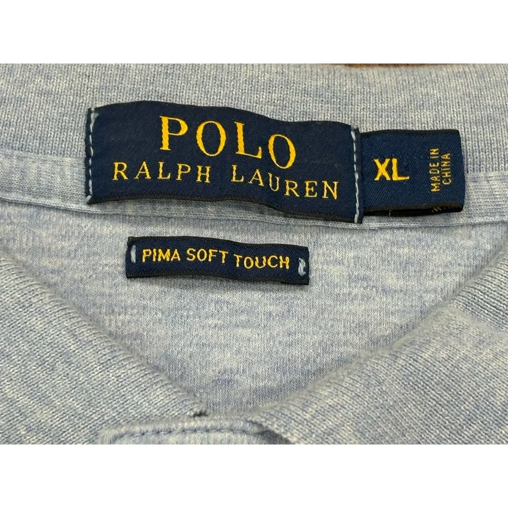 Polo Ralph Lauren Pima Soft Touch Polo‎ Shirt Men's XL Gray